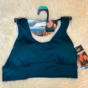 NEW With Tags! Avia Twist Peekaboo Back Sports Bra, Small